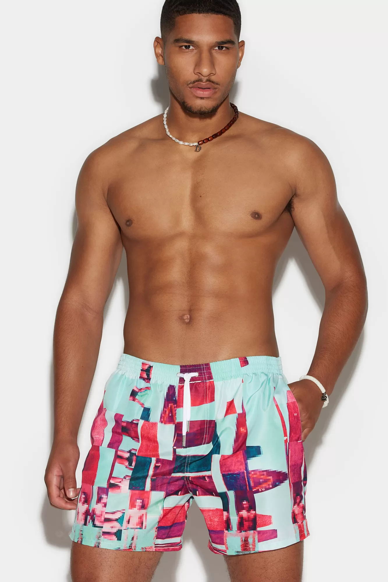 Dsquared2 D2 Surf Boxer Midi<Hombre Ropa De Playa