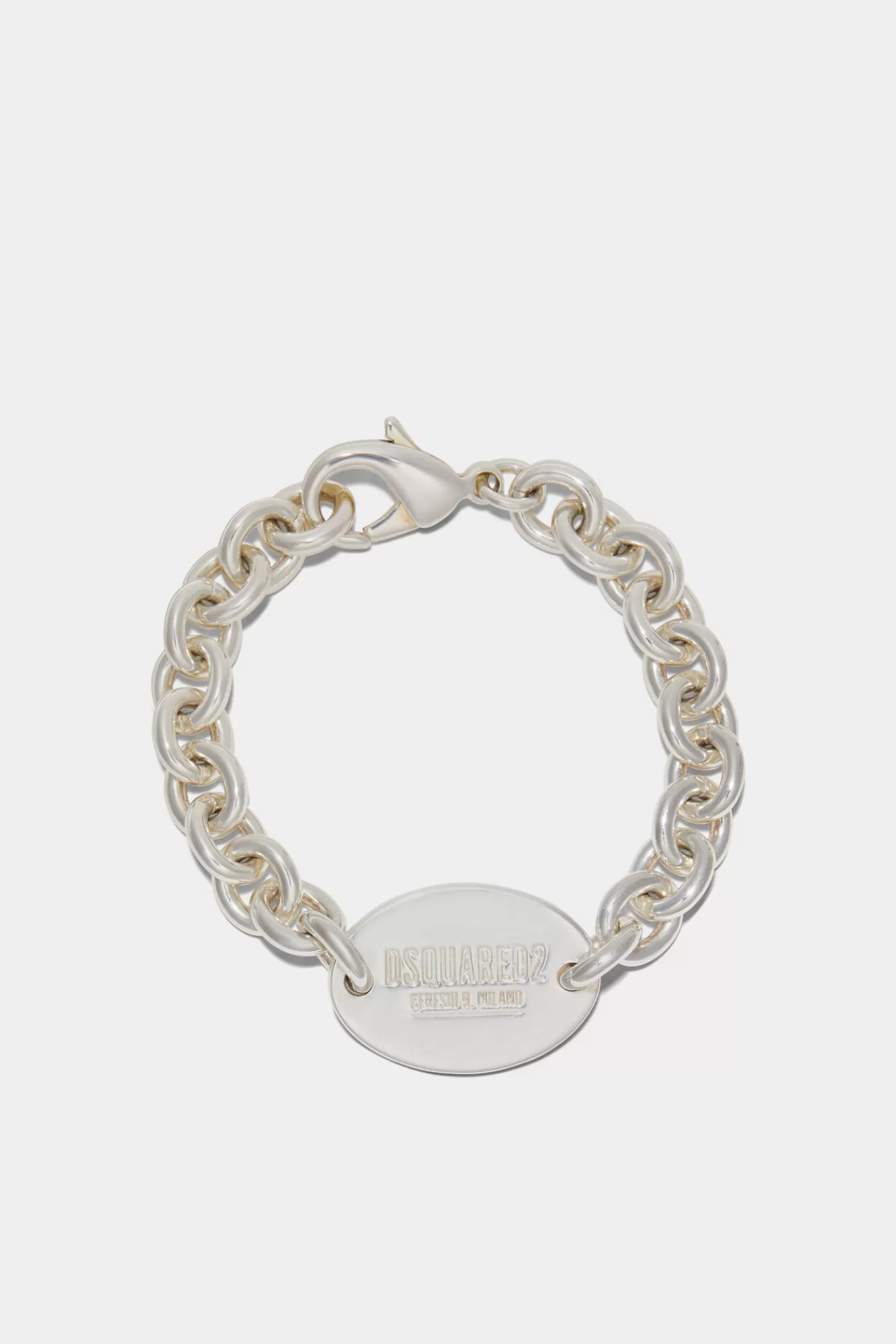Dsquared2 D2 Tag Chain Bracelet<Hombre Joyería