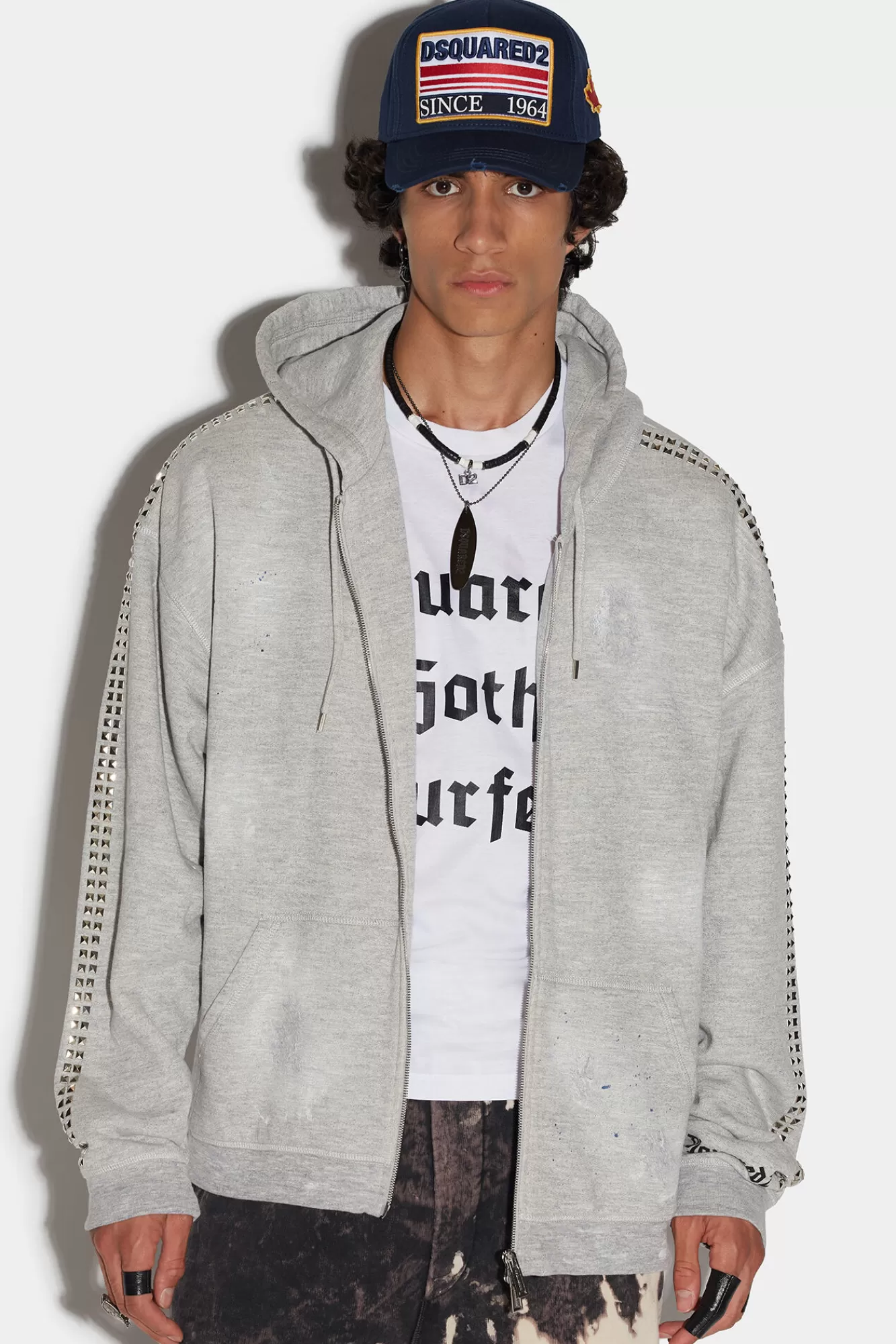 Dsquared2 Gothsurfer Herca Zip Hoodie<Hombre Sudaderas
