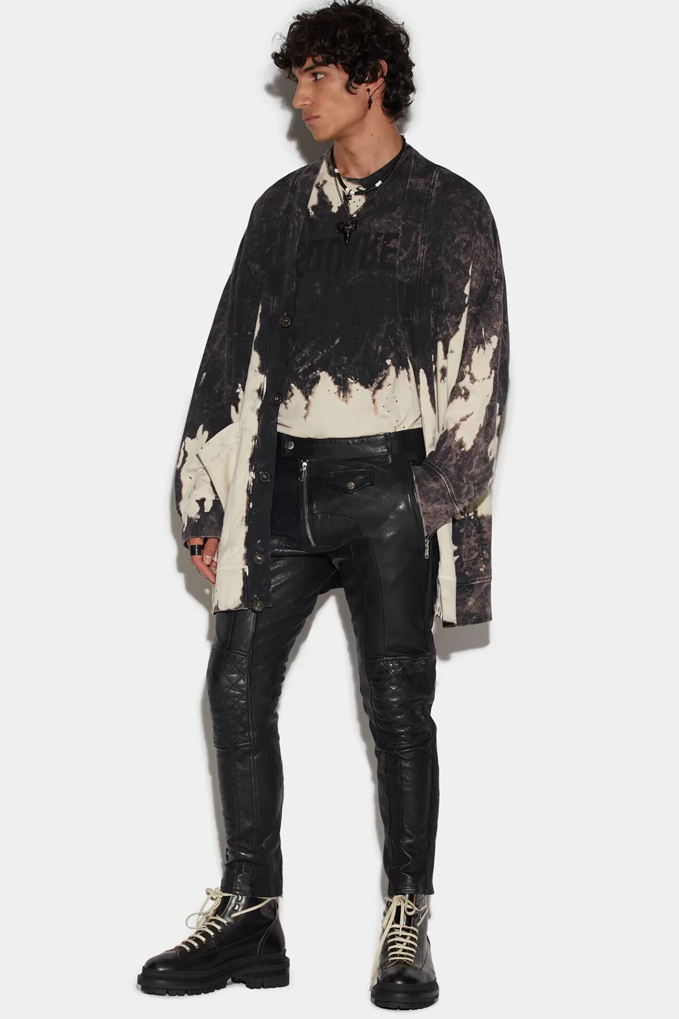 Dsquared2 Multizip Sexy Biker Pants<Hombre Pantalones
