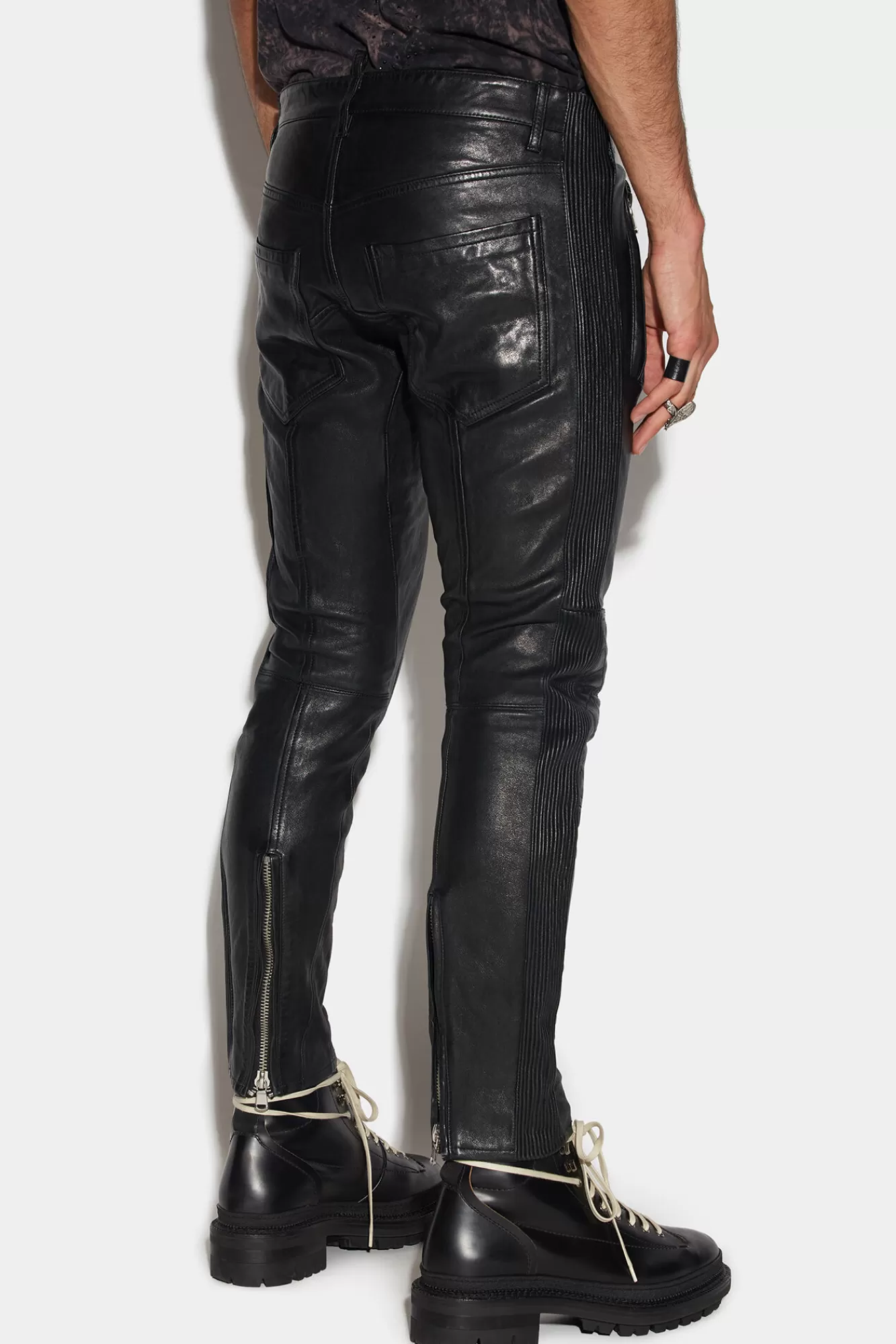 Dsquared2 Multizip Sexy Biker Pants<Hombre Pantalones